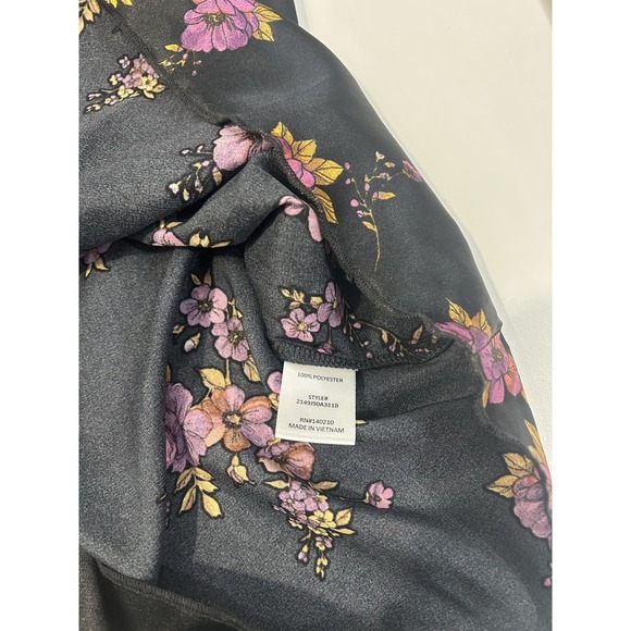 Midi Dress Flowy sleeves Sophisticated Floral Design Women's Size S - Picture 4 of 8